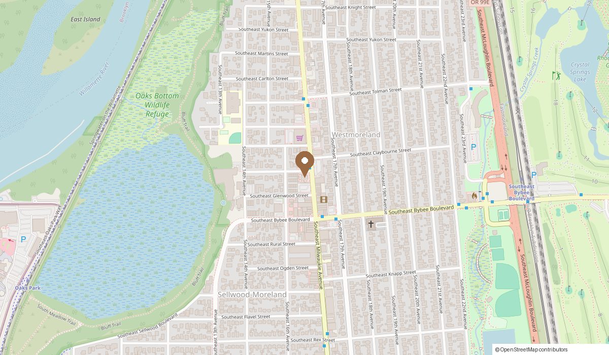 Map: 6637 SE Milwaukie Ave, Portland, OR 97202
